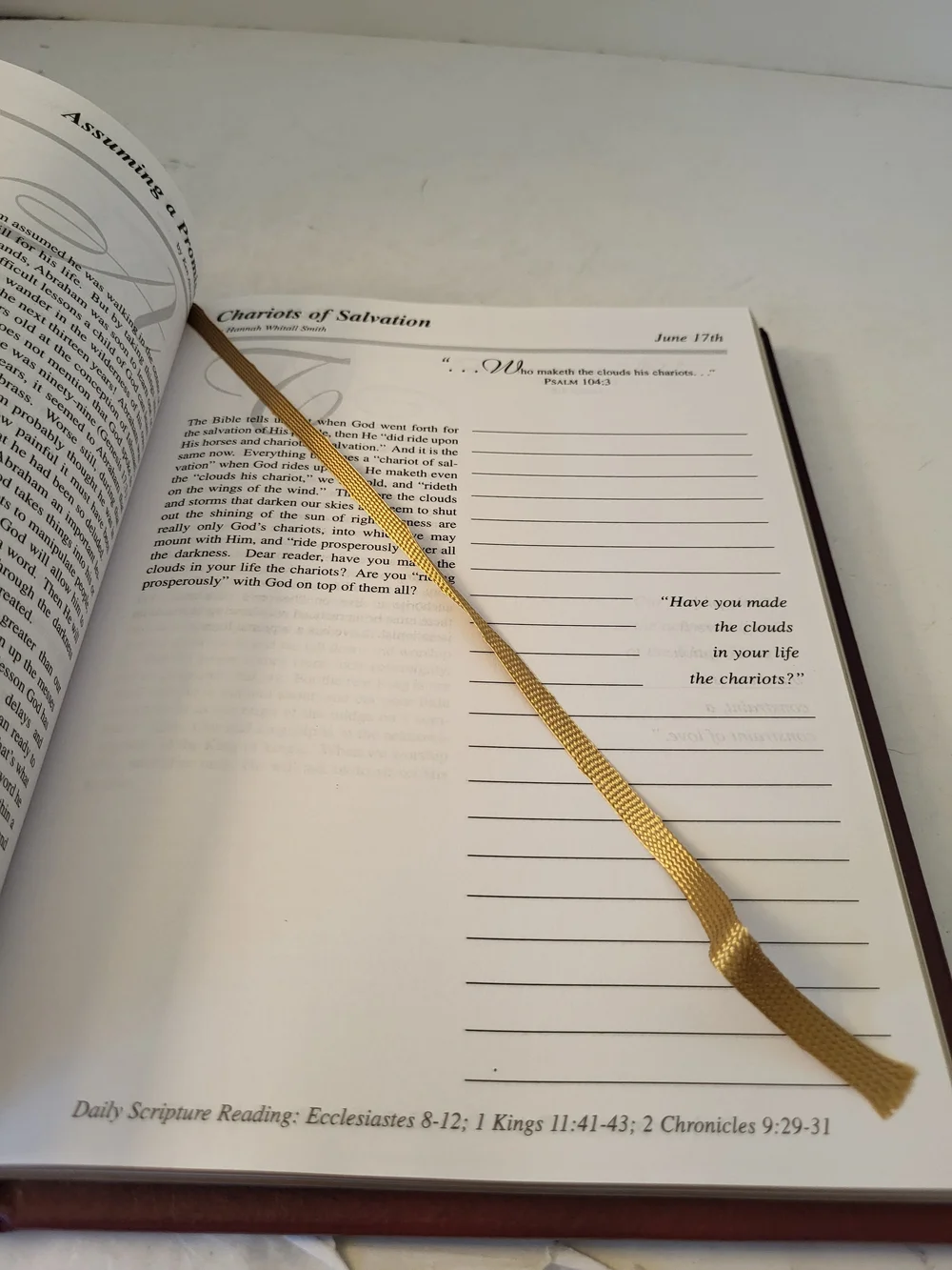 Barbour Burgundy Daily Devotional Journal - A Treasury of Wisdom
